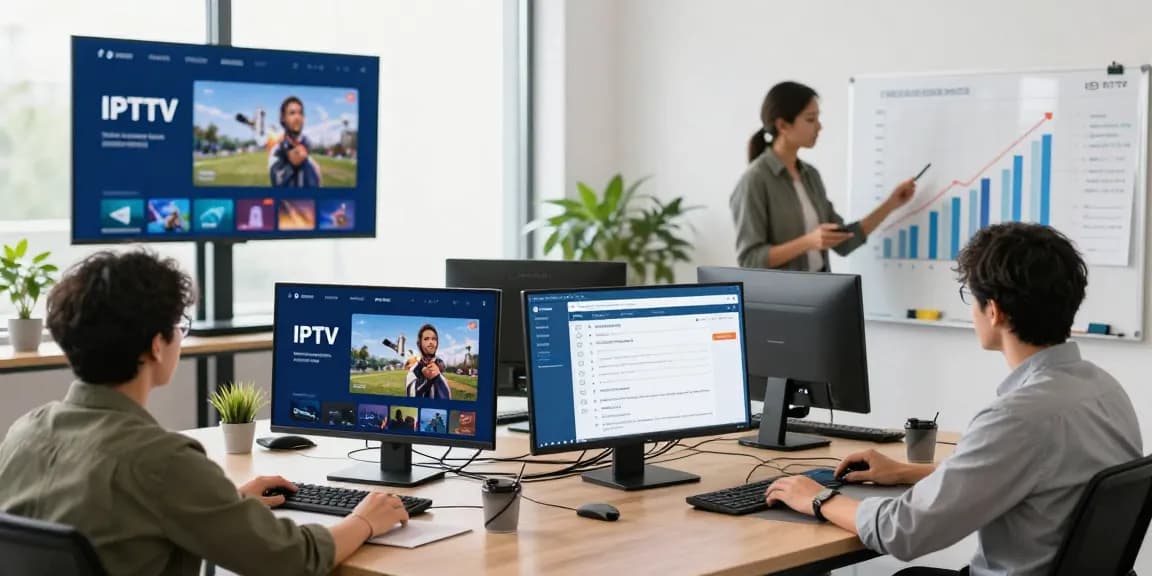 The Best IPTV Panel Provider for local services, showcasing trusted providers and professional contractors in a community setting.
