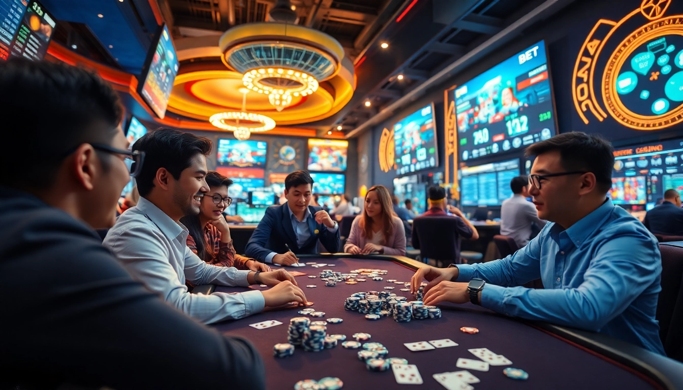 SBOBET.dance highlights an exciting online casino experience with players enjoying diverse games.