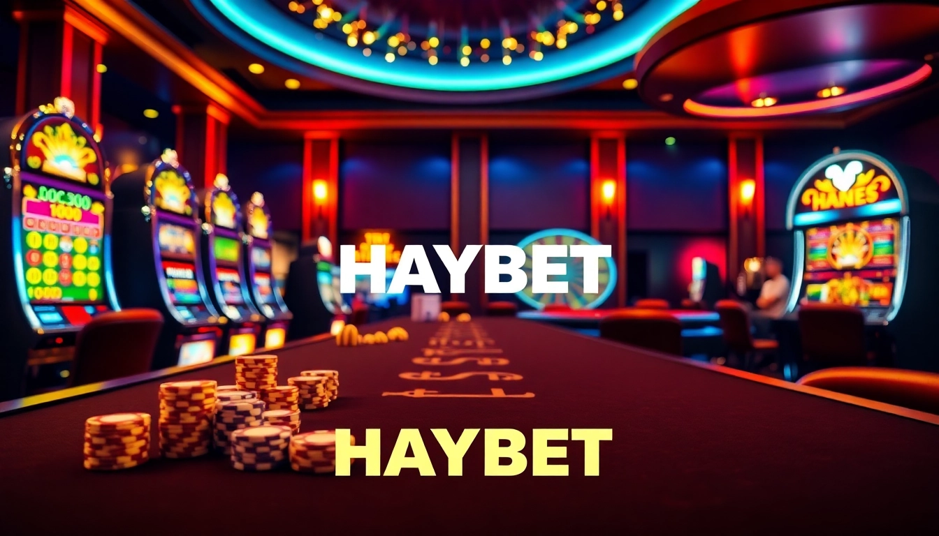Experience high-stakes gaming at HAYBET with exciting casino tables and vibrant slot machines.