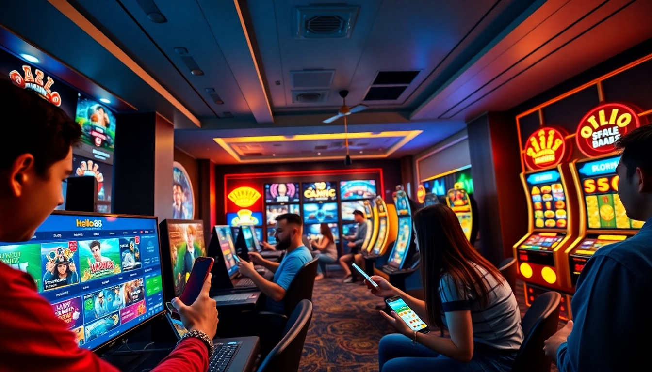 Engaging online gambling experience at hello88win.live with dynamic games and vibrant atmosphere.