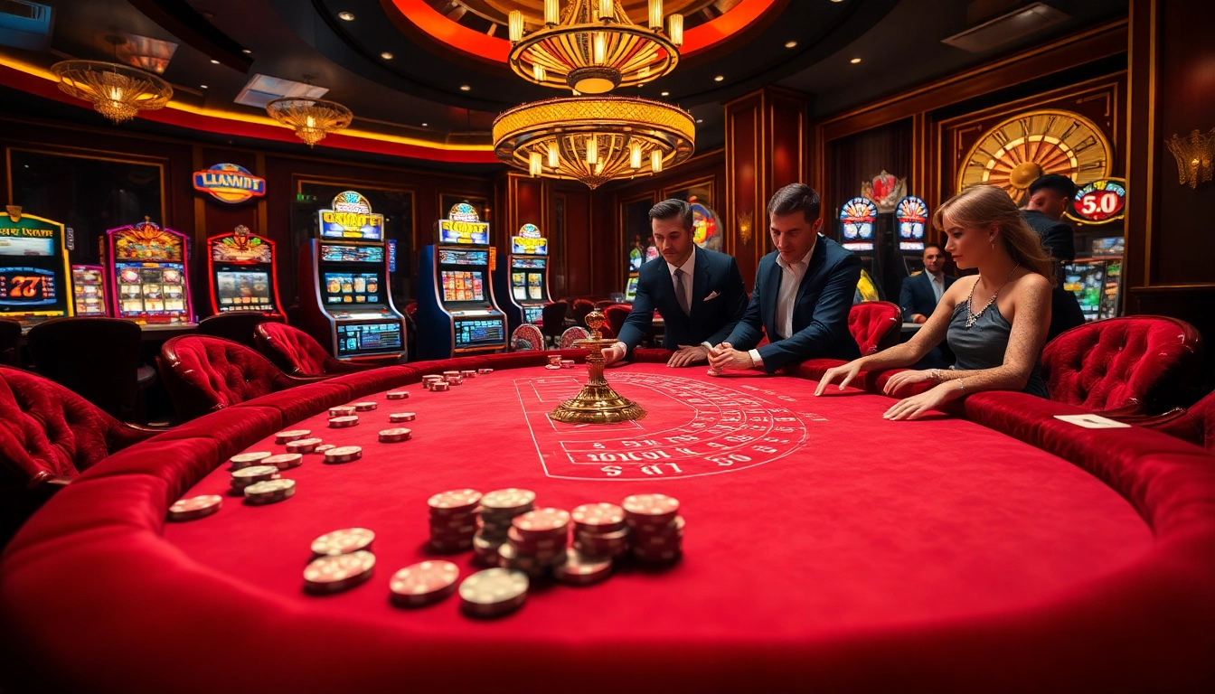 Players enjoy high-stakes action at the luxurious casino tables on https://bem88.com, highlighting excitement and sophistication.