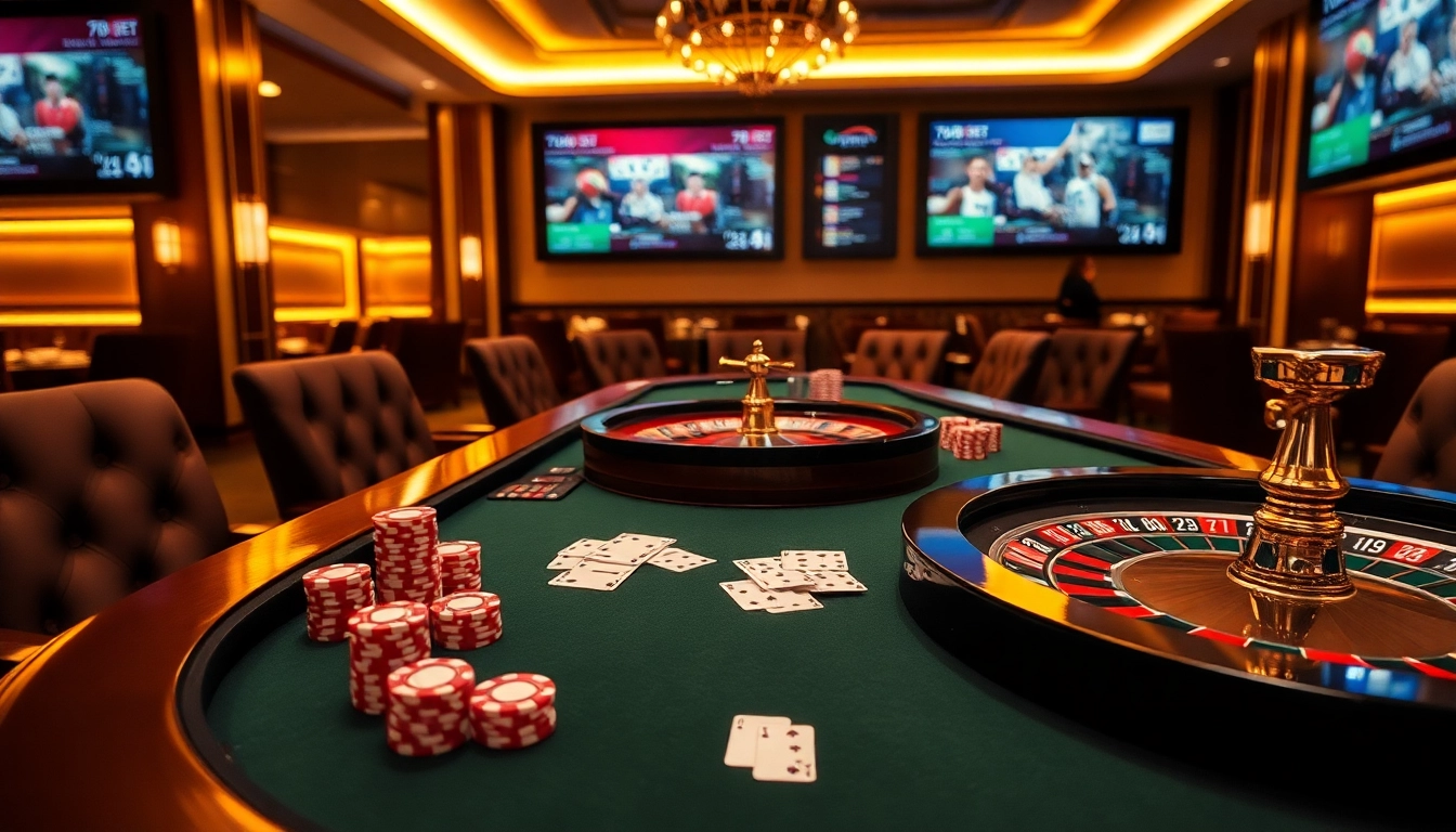 Players engaging in thrilling games at the 789BET casino, highlighting excitement and professionalism.