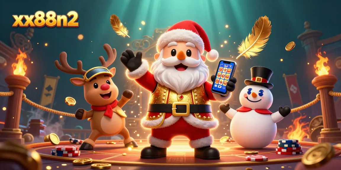 Play slots and win big with xx88n2 as Santa Claus spins the jackpot reels.