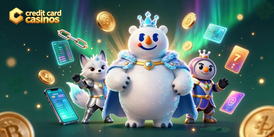Experience the excitement at credit card casinos with animated characters and dynamic gaming elements.