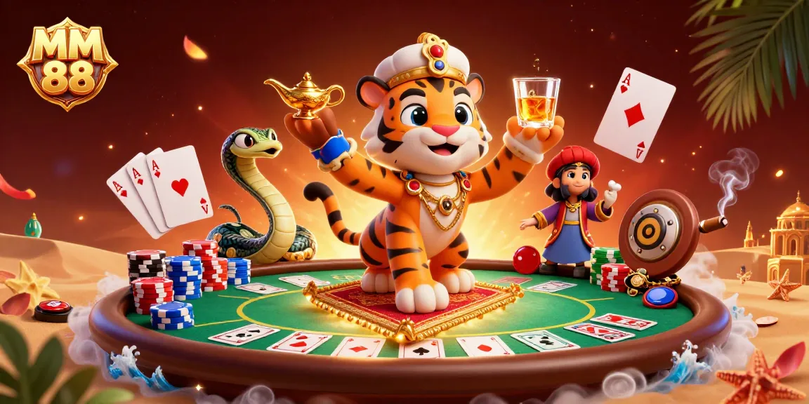 Experience excitement at MM 88 with enchanting 3D casino-themed characters, rich gambling elements.