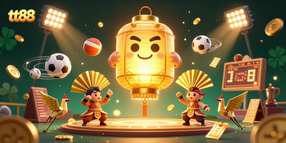 Participate in gaming action at tt88, featuring vibrant 3D characters and dynamic sports elements.
